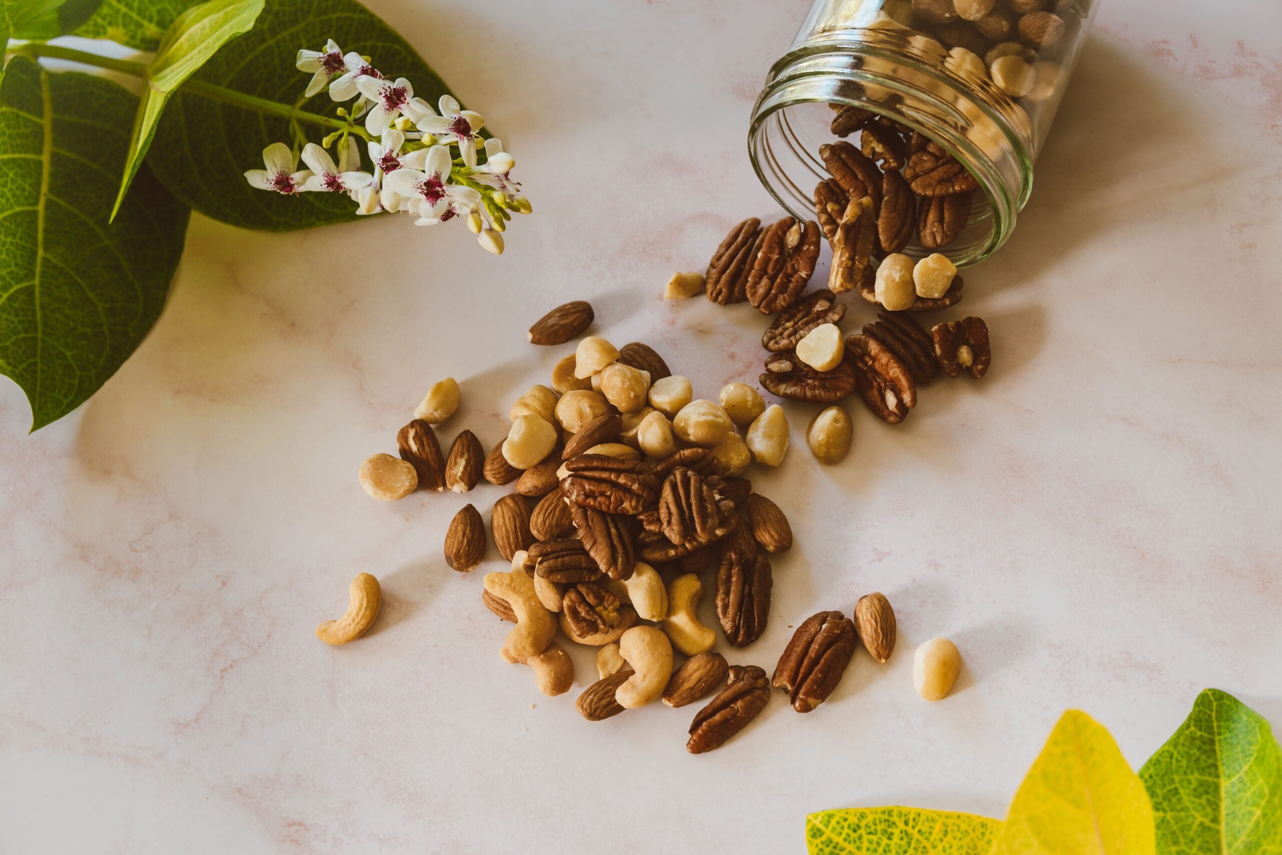 Nuts on the table
